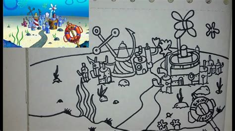 bikini bottom drawing